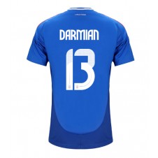 Italia Matteo Darmian #13 Hjemmedrakt EM 2024 Kortermet